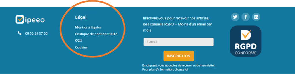 Conformité RGPD site web