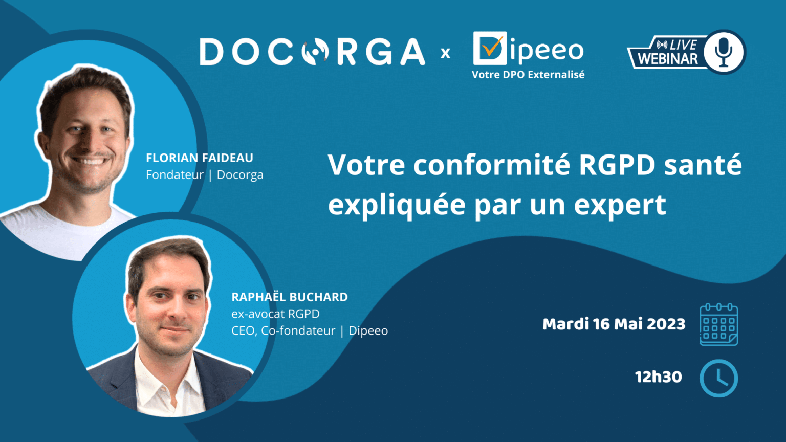 Webinar Dipeeo x Docorga - Conformité RGPD santé