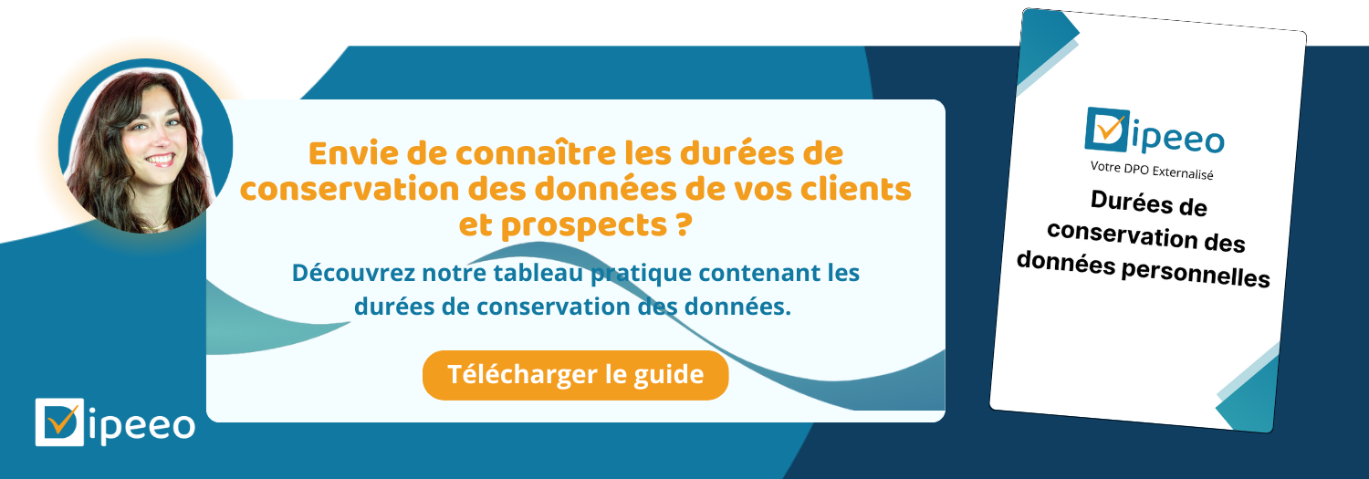 Durées de conservation des données