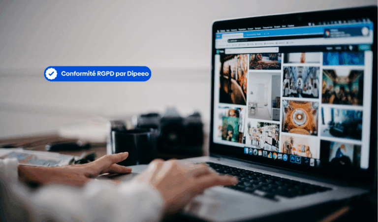 Logo RGPD délivré par Dipeeo attestant d’une conformité réelle au RGPD