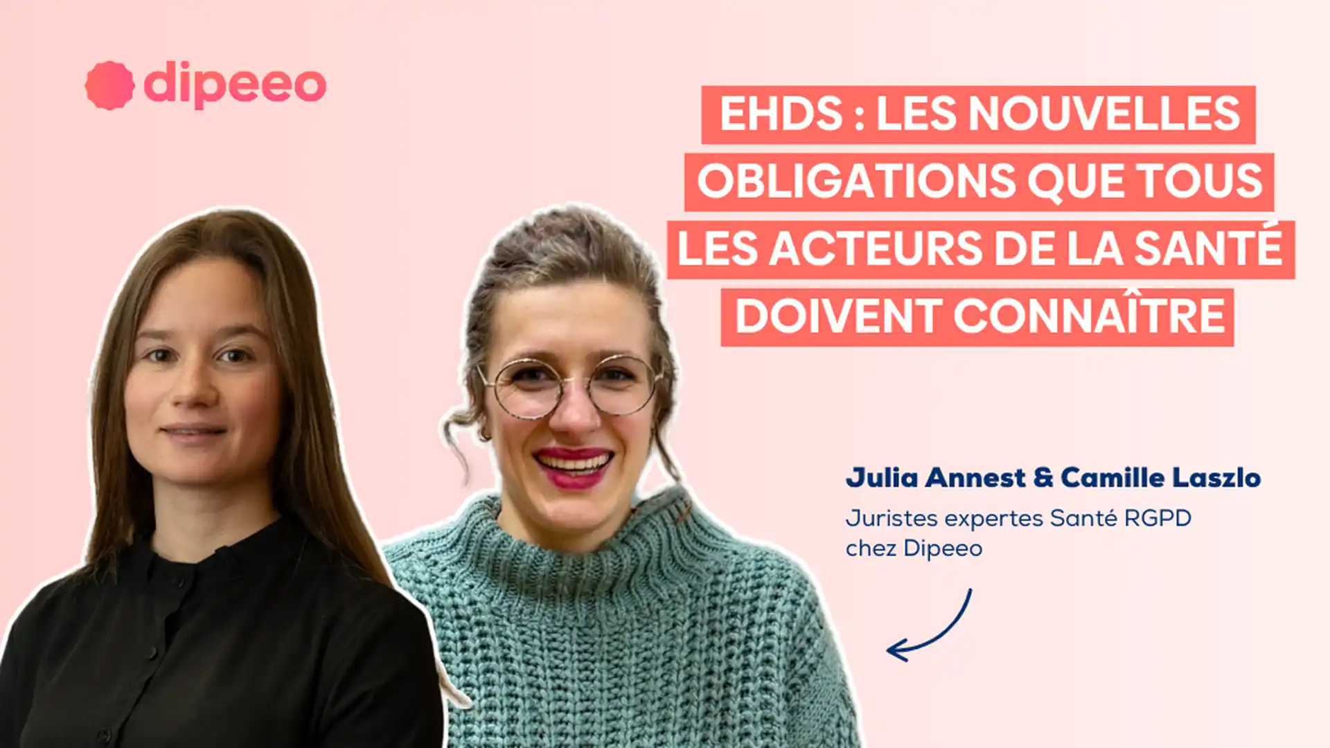 Webinaire EHDS par des juristes expertes Santé Dipeeo 